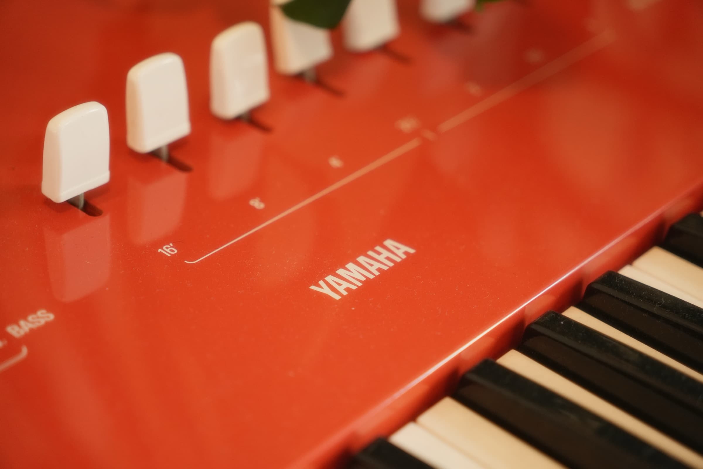 A combo organ, close up